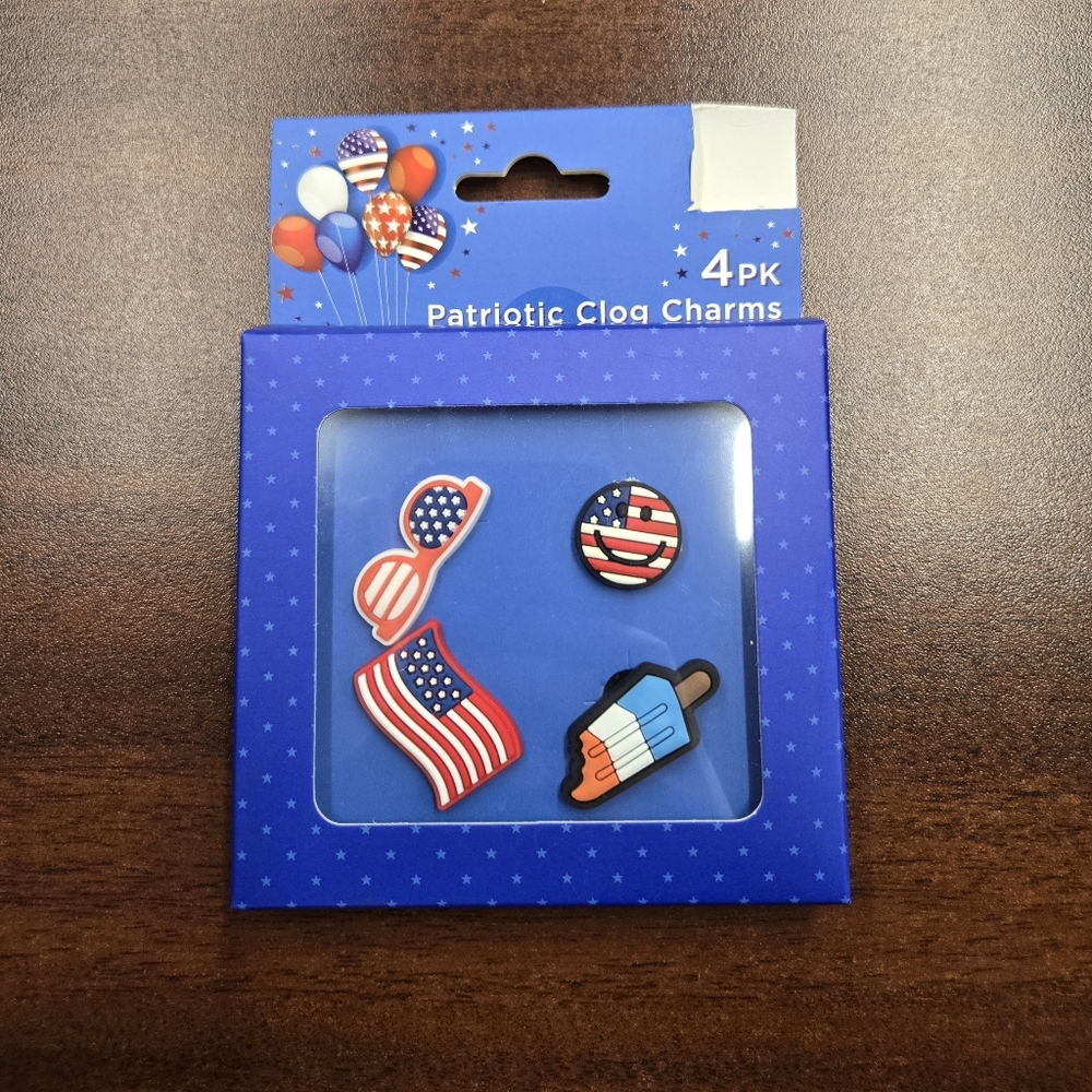 Patriotic Clog Charms 🇺🇲